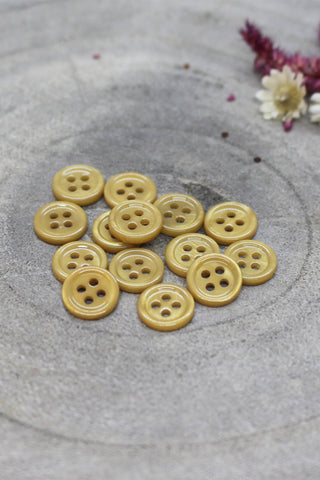 Bliss Buttons - Mustard x 50