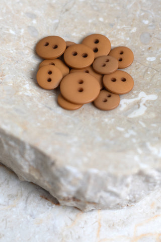 Boutons Classic Matte - Ochre x 50