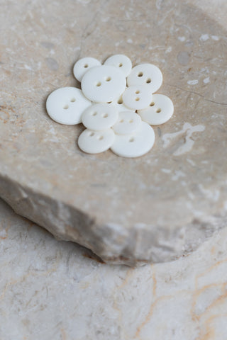 Boutons Classic Matte - Off-White x 50