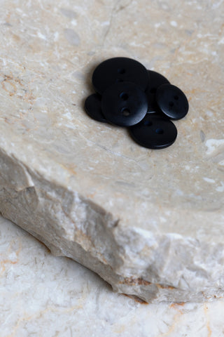 Boutons Classic Matte - Black x 50