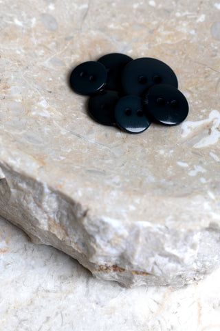 Boutons Classic Shine - Black x 50