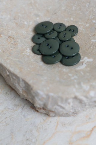 Classic Shine Buttons - Cedar x 50
