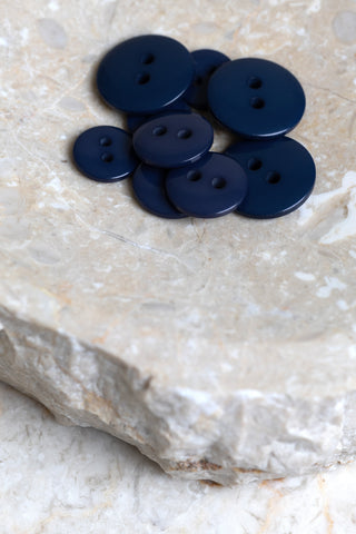 Classic Shine Buttons - Cobalt x 50