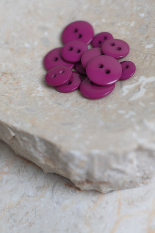 Classic Shine Buttons - Dahlia x 50