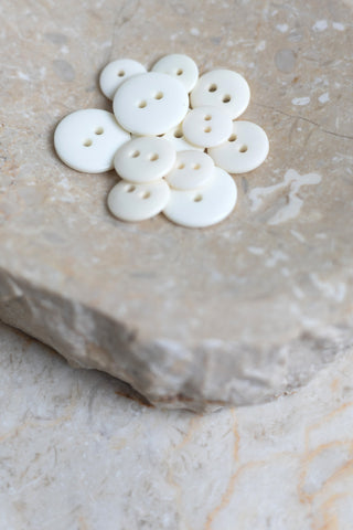 Classic Shine Buttons - Off-White x 50