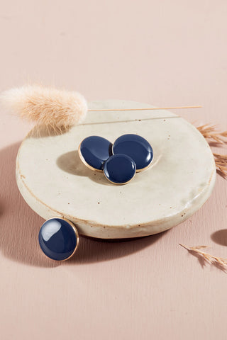 Dotty Buttons - Cobalt x 50