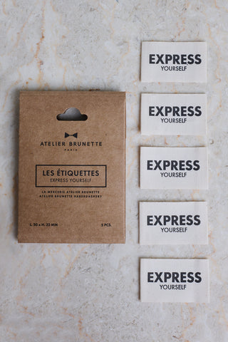 Pack étiquettes Express yourself x 5