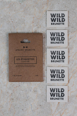 Wild Wild Brunette Label Pack x 5