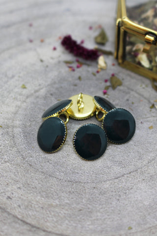 Boutons Gem - Forest x 50