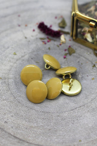 Gem Buttons - Mustard x 50