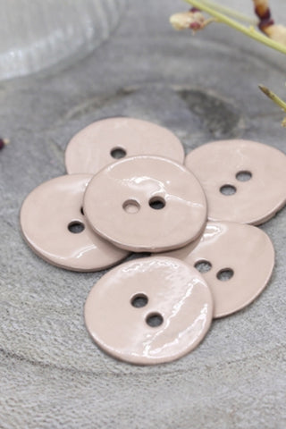 Glossy Buttons - Blush x 50