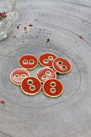Boutons Joy - Poppy Tangerine x 50