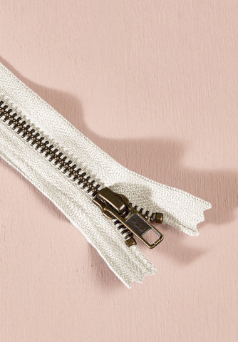 Zip Simple Curseur Laiton - 15 cm