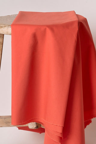 Poplin Poppy Tangerine Fabric