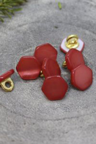 Boutons Quartz - Terracotta x 50