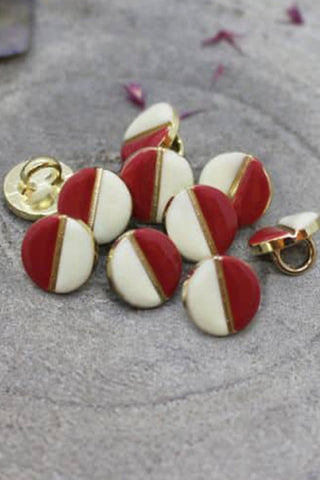 Wink Buttons Black - Terracotta x 50