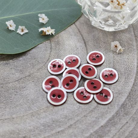 Boutons Halo - Terracotta x 50